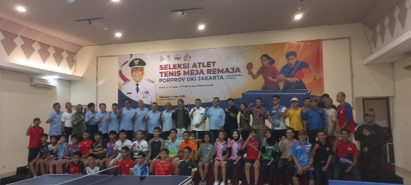 KONI Jakarta Timur Gelar Seleksi Atlet Tenis Meja Remaja untuk Porprov DKI Jakarta