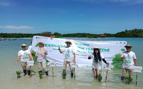 BI DKI Jakarta Tanam 12.000 Mangrove di Kepulauan Seribu, Dorong Ekonomi Hijau dan Net Zero Emission