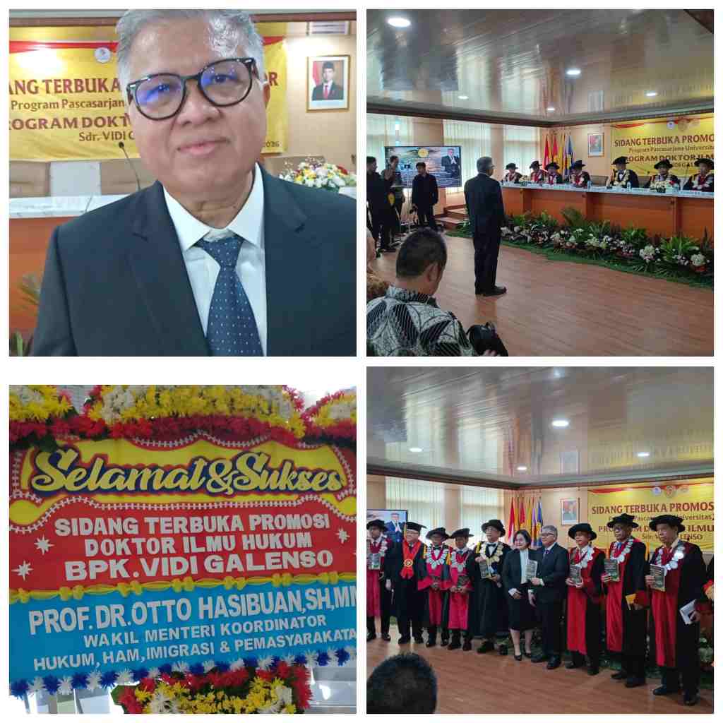 Vidi Galenso Syarief Sukses Raih Predikat Cumlaude Doktor Ilmu Hukum usai Pertahankan Disertasinya di Universitas Jayabaya