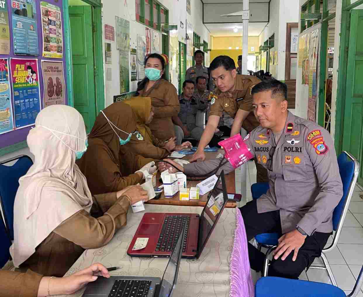 ‎Sehari Menjabat, Ipda Wahyu Bagus Pratama Langsung Cek Kesehatan dan Kesiapsiagaan Anggota