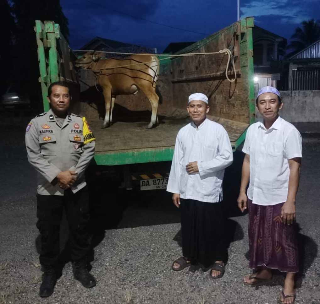 Qurban Presisi Polsek Kelumpang Tengah, Wujud Kepedulian Polri untuk Masyarakat