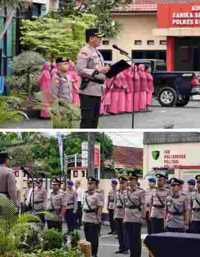Kapolres Kotabaru pimpin sertijab pejabat utama dan kapolsek, tekankan pelayanan prima untuk masyarakat